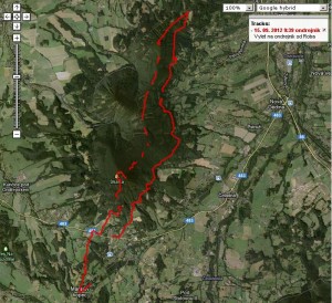 Mapa výletu na Ondřejník